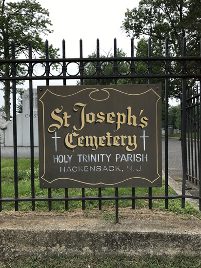 St. Joseph Cementary sign